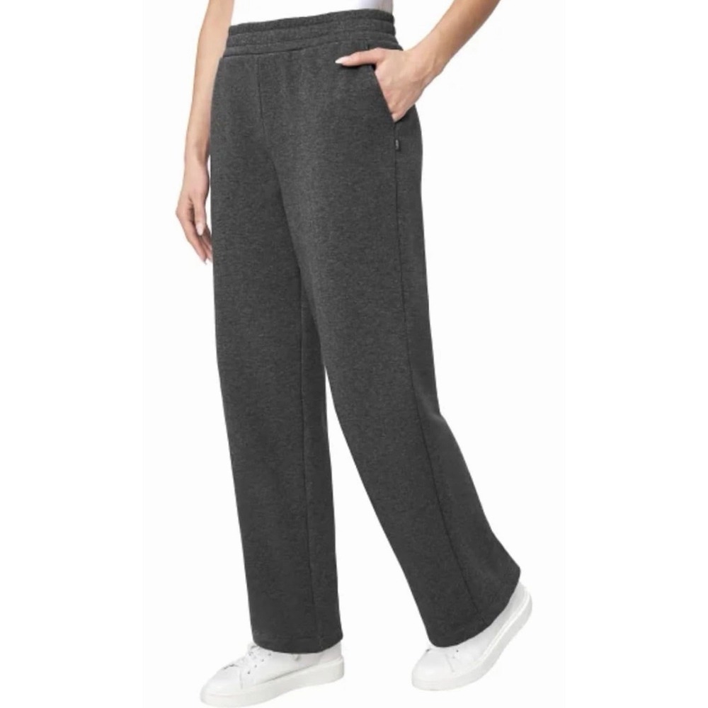 Mondetta Pull On Fleece Pants Black Gray M NWOT 28.5" Inseam
